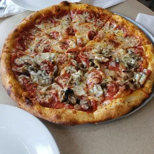pizza, food
