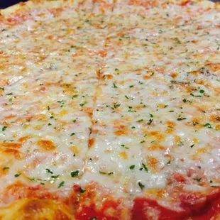 New York style cheese pizza