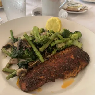 Blackened Salmon Caesar