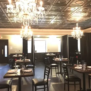 the dining room of a restaurant