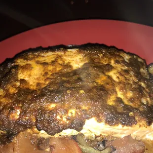 a closeup of a plate of food