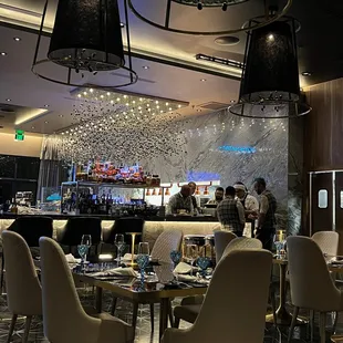 Inside dining, from far corner, this place is intimate.