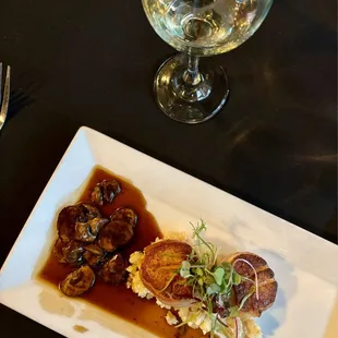 Prosciutto wrapped scallops from the wine dinner 10/10/2024