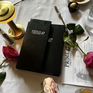 Mother's Day roses handed to the mothers in the restaurant