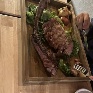 Hand-cut Tomahawk Steak