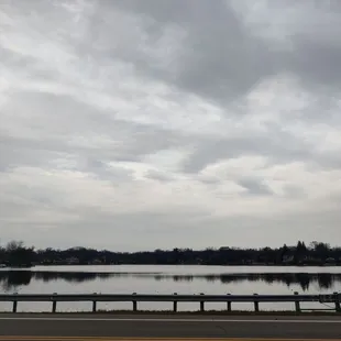 View from the patio and bar