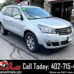 2016 Chevrolet Traverse LT

https://primeautoomaha.com/listings/2016-chevrolet-traverse-lt/