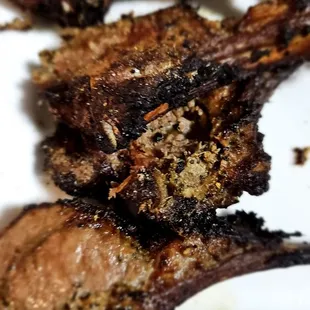 The rack of lamb