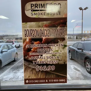 Bourbon Chicken Dinner special