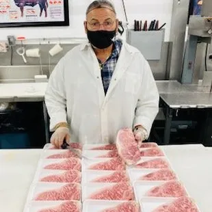 Wagyu A5 Prime New York Strip Steaks Custom Cut