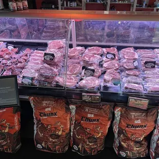 a display of meat