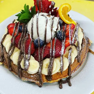 food, waffles