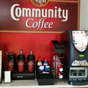 a coffee machine and a coffee maker