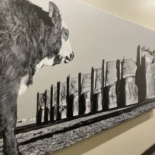 Great art throughout the restaurant