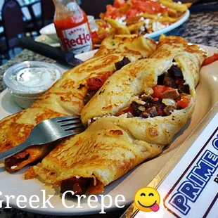 a plate of food on a table