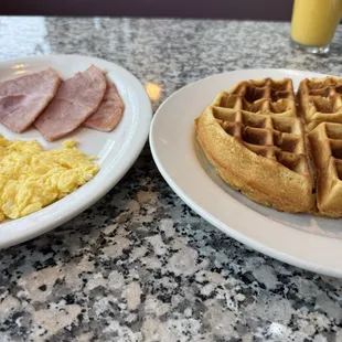 The Waffle Combo Breakfast Special