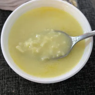 Lemon Rice Soup