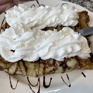 Nutella and Banana Crepes