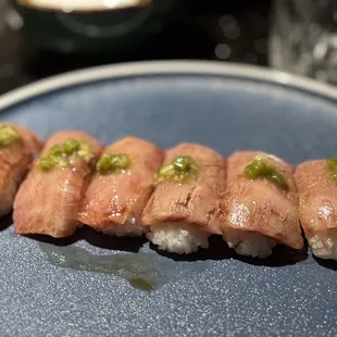 A5 Wagyu sushi