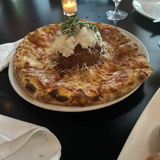 Kobe Meatball Pizza