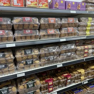 Different flavored of cookies and rusks.