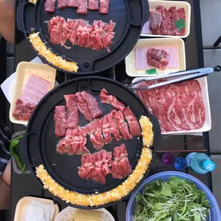 Our family likes gogi. The brisket on the grills are from here.