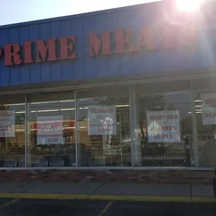 the front of the store