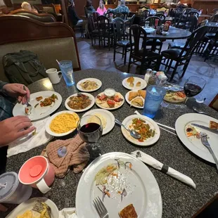 Our tasting spread- not even half of what was brought out! Amazing!