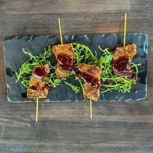 Beef Kabobs with Asian inspired sauce