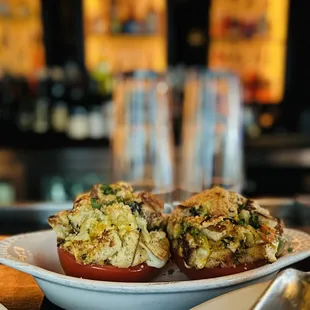 Spinach &amp; Parmesan Stuffed Tomatoes