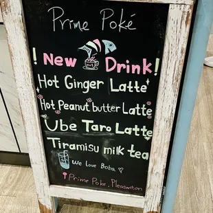 Latte options!