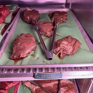 Teriyaki marinaded Teriyaki Filet Mignon