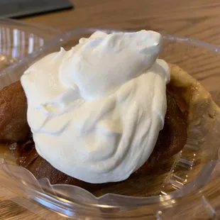 French tart tatin w/ whipped cream