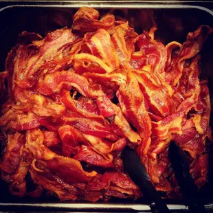 bacon in a pan
