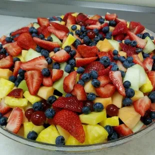 a bowl of fruit salad