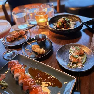 Sushi and appetizers