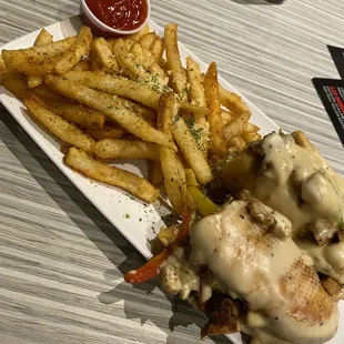 Philly chicken sandwich