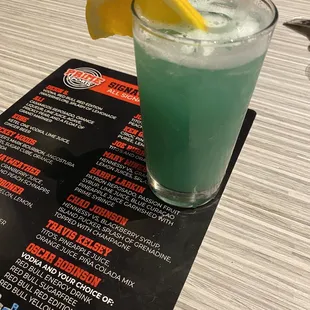 Barry Larkin &amp; Drink menu