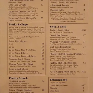 Menu as of 10.07.23