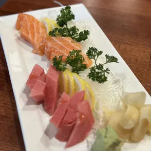 Sake Sashimi and Toro sashimi
