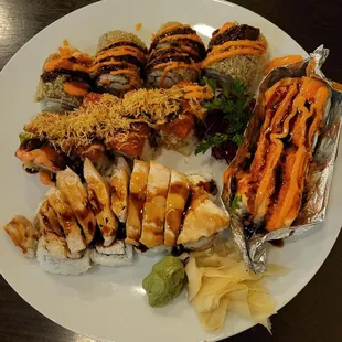 Black Tiger, Hotline Bling, Chicken Teriyaki, &amp; Baked Salmon