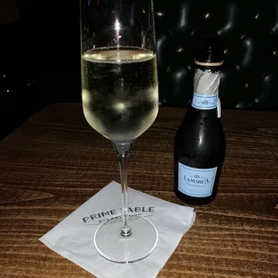 Glass of La Marca Prosecco wine