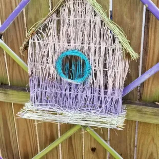 wicker bird house