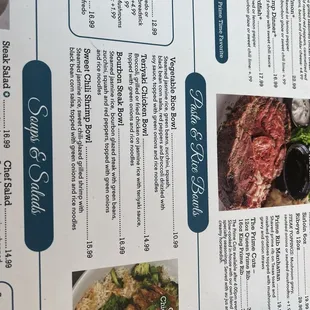 Menu as of June 2024