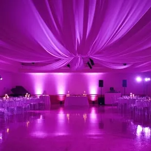 Uplighting at the Uav in Lancaster, ca