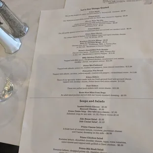 Menu.