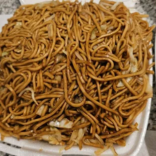 Chow mein noodles. Delicious