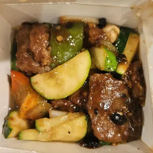 Black bean beef