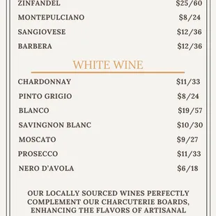 Wine List