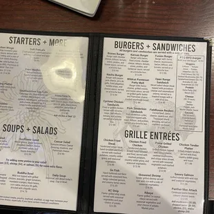 Part of the menu
